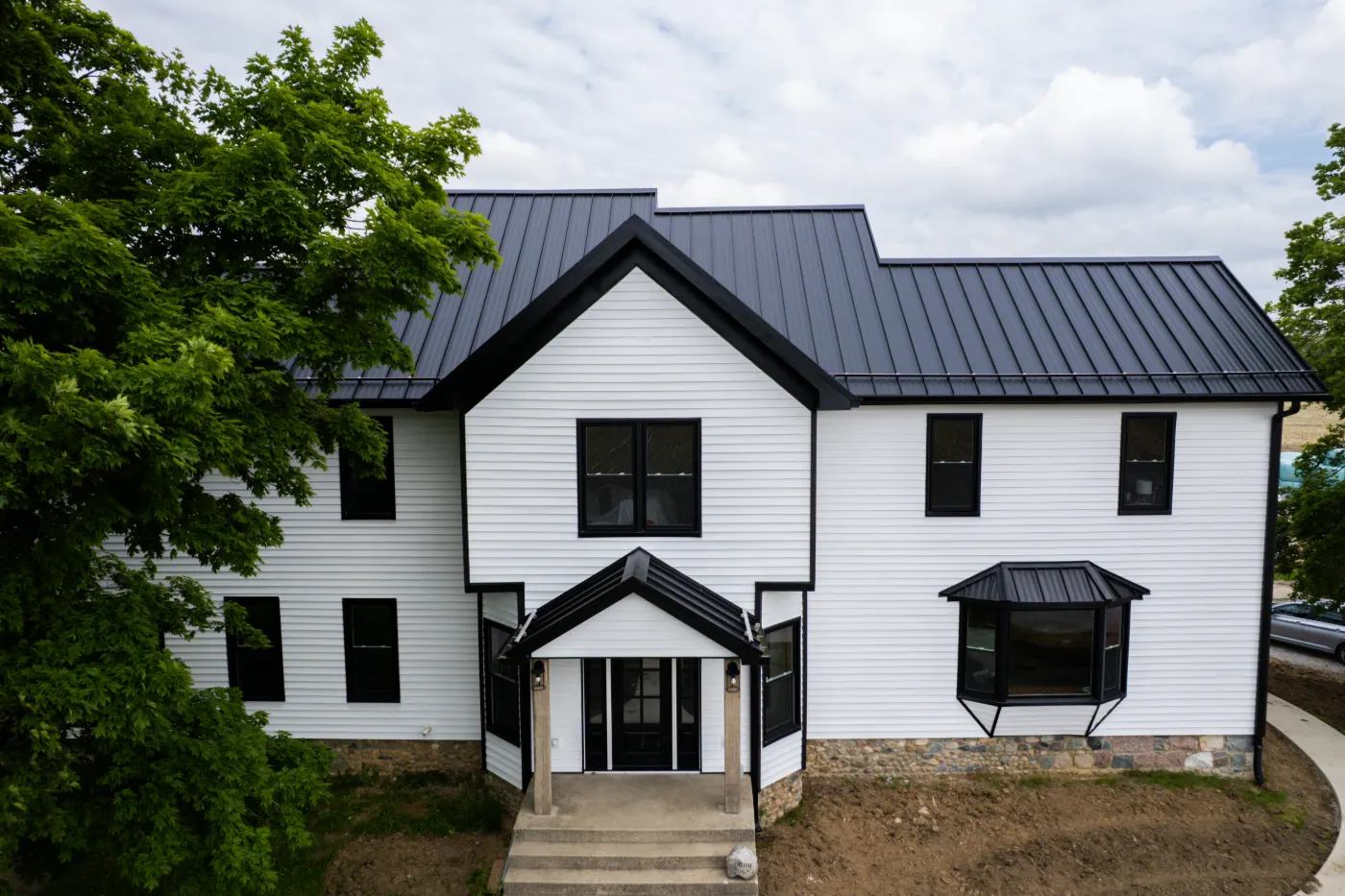 Trim and flashing detail on a Clay Corner siding job